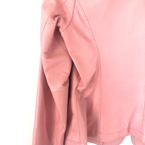 Pink Certified Leather Jacket - Claiborne - M - Picture 8 of 10